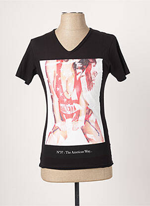 T-shirt coupe cintrée manches courtes noir ELEVEN PARIS homme