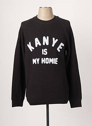 Sweat-shirt stretch manches longues noir ELEVEN PARIS homme