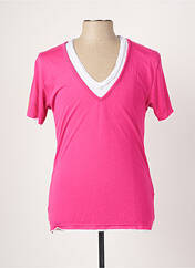 T-shirt rose ELEVEN COLORS pour homme seconde vue