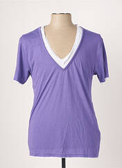 T-shirt violet ELEVEN COLORS pour homme seconde vue