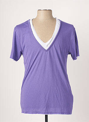 T-shirt violet ELEVEN COLORS pour homme