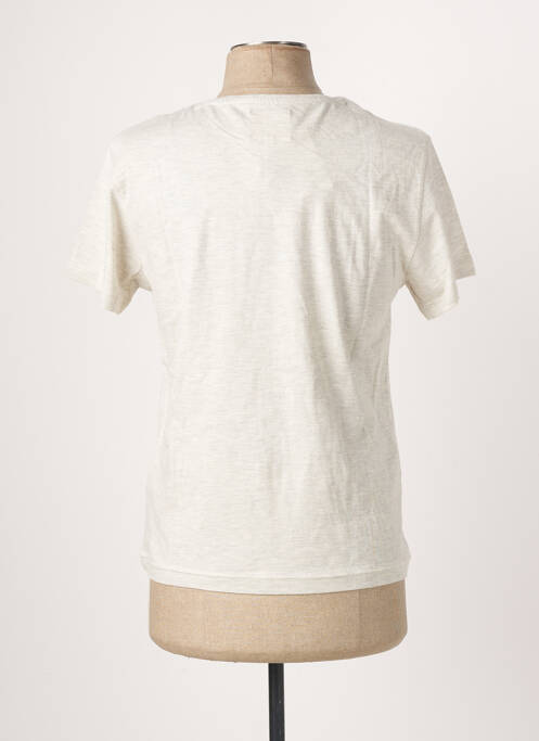 T-shirt tissage chiné manches courtes gris ELEVEN PARIS homme