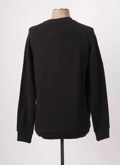 Sweat-shirt tissage jersey manches longues noir ELEVEN PARIS homme