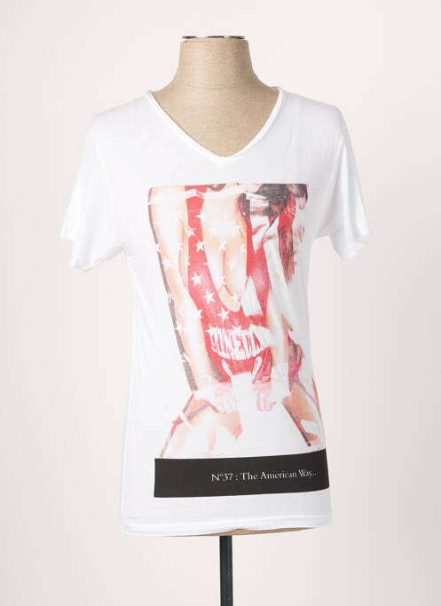T-shirt blanc ELEVEN PARIS pour homme