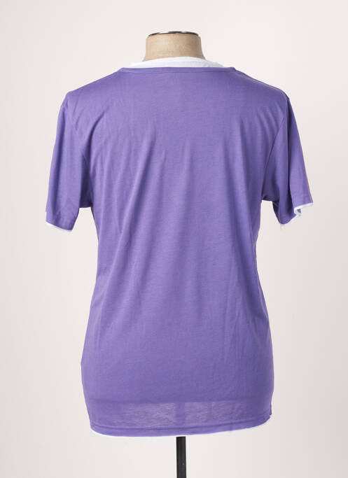 T-shirt violet ELEVEN COLORS pour homme