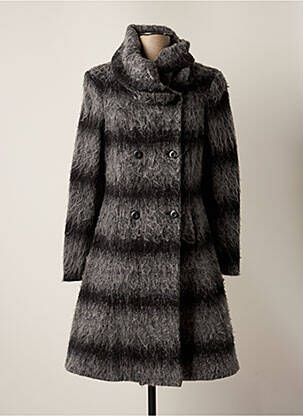 Manteau long gris ET COMPAGNIE pour femme