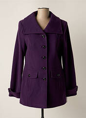 Manteau long violet CONCEPT K pour femme seconde vue