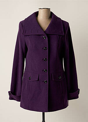 Manteau long violet CONCEPT K pour femme