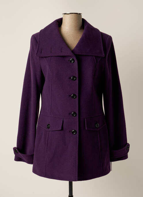 Manteau long violet CONCEPT K pour femme