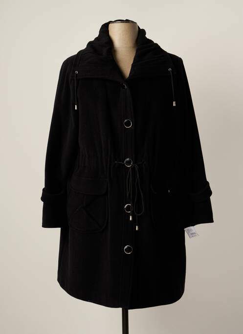 Manteau long noir CHRISTINE LAURE pour femme
