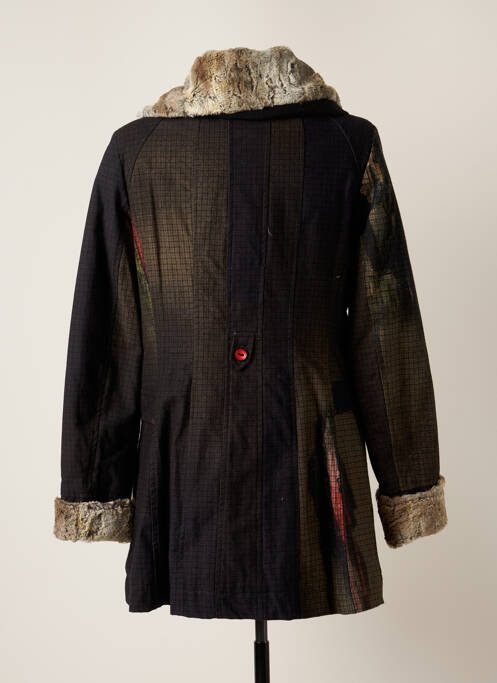 Manteau long noir AVENTURES DES TOILES pour femme