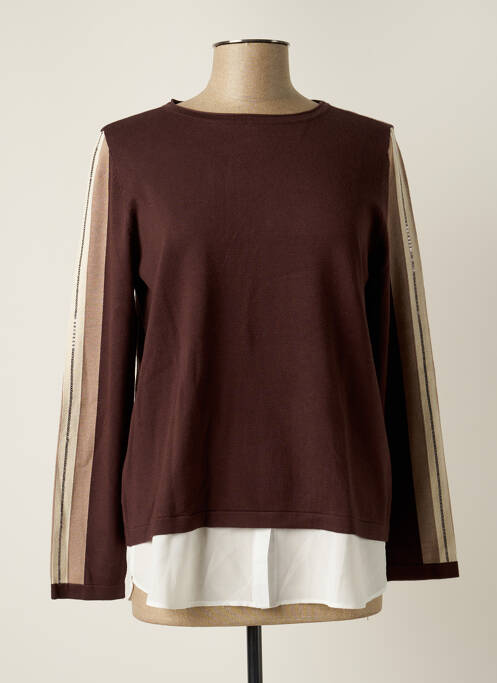 Pull tunique marron BETTY BARCLAY pour femme