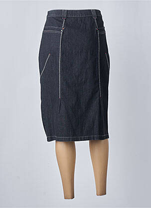 Jupe mi-longue stretch noir CHRISTINE LAURE femme