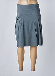 Jupe mi-longue coupe évasée gris DOUBLE JEU femme