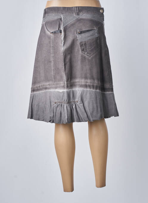 Jupe mi-longue marron FRED SABATIER pour femme