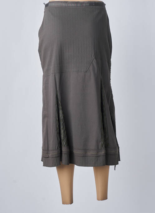 Jupe mi-longue vert TILBER pour femme