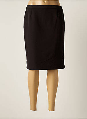 Jupe mi-longue taille normale noir ROBUR femme