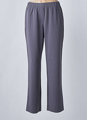 Pantalon droit tissage crêpe taille normale gris ONLY femme