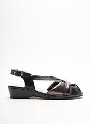 Sandales/Nu pieds noir LONGO pour femme seconde vue