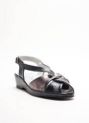 Sandales/Nu pieds noir LONGO pour femme seconde vue