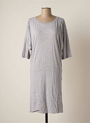 Robe mi-longue manches 3/4 manches 3/4 gris G STAR femme