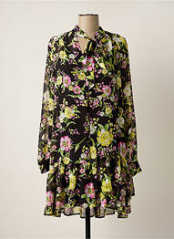 Robe courte manches longues manches longues noir GUESS femme