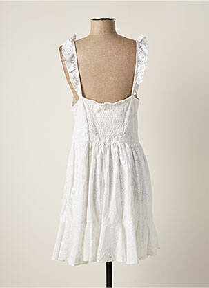 Robe mi-longue doublure fines bretelles blanc GUESS femme