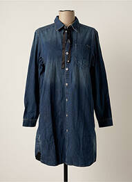 Robe courte manches longues manches longues bleu G STAR femme