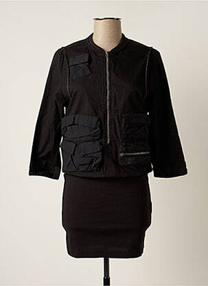 Gilet cache-cœur manches 3/4 noir G STAR femme
