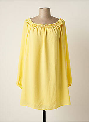 Robe courte jaune GUESS pour femme