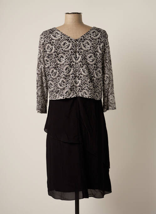 Robe mi-longue noir PAUSE CAFE pour femme