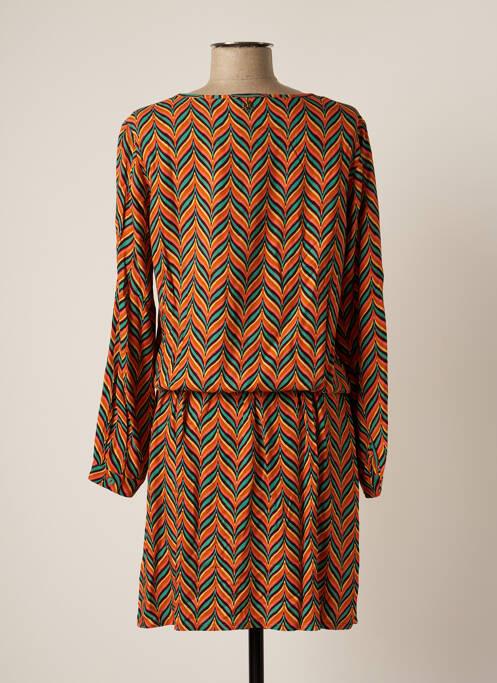 Robe mi-longue orange LE PETIT BAIGNEUR pour femme