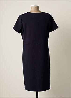 Robe mi-longue manches courtes manches courtes bleu PAUSE CAFE femme