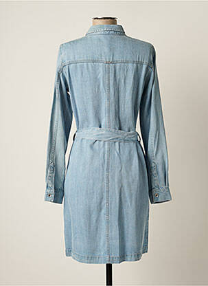 Robe mi-longue manches longues manches longues bleu SALSA femme