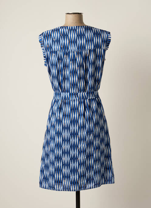 Robe mi-longue sans manche sans manche bleu PAUSE CAFE femme