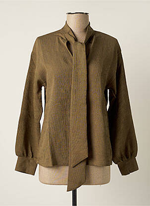 Blouse manches longues manches longues vert LAAGAM femme