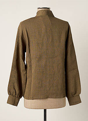 Blouse manches longues manches longues vert LAAGAM femme