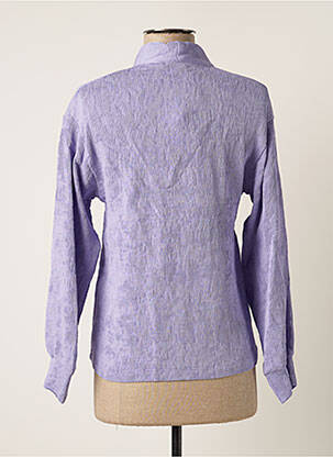 Blouse manches longues manches longues violet LAAGAM femme