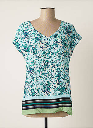 Blouse manches courtes manches courtes bleu LE PETIT BAIGNEUR femme