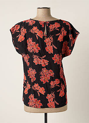 Blouse imprimé fleurs manches courtes noir LE PETIT BAIGNEUR femme