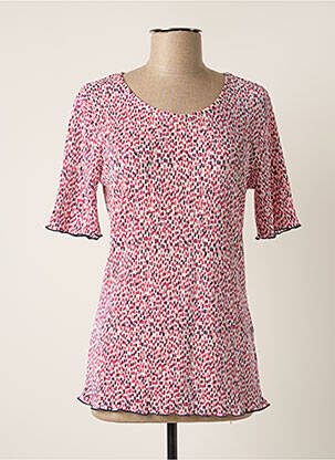 Top stretch manches courtes rouge DAMART femme