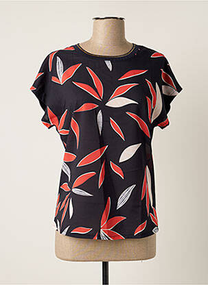 T-shirt coupe cintrée manches courtes bleu DAMART femme