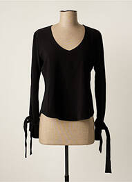 Blouse manches longues manches longues noir LAAGAM femme