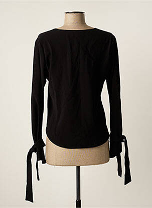 Blouse manches longues manches longues noir LAAGAM femme