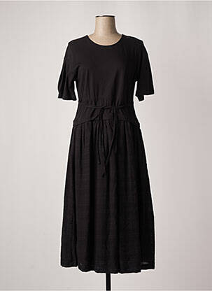 Robe longue manches courtes manches courtes noir SALSA femme