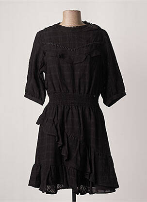 Robe courte manches 3/4 manches 3/4 noir SALSA femme