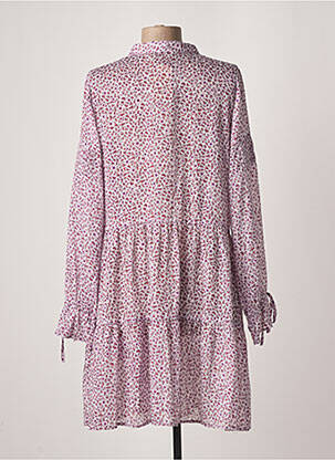 Robe courte coupe fluide manches longues violet SALSA femme