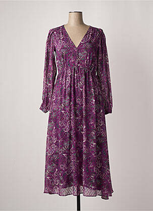 Robe longue violet SALSA pour femme