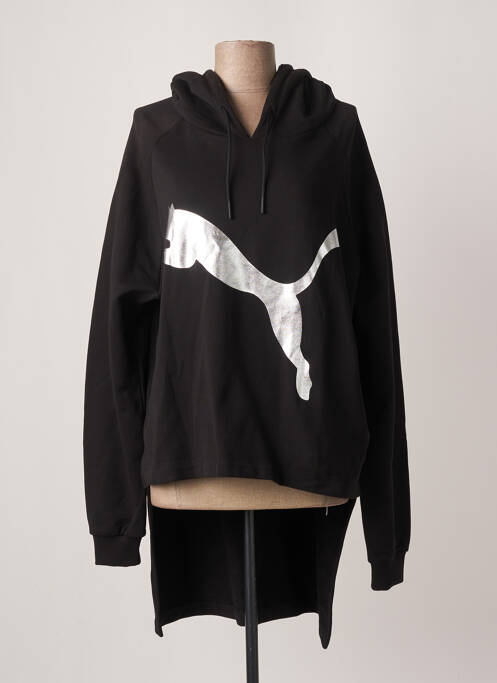 Sweat-shirt à capuche noir THE KOOPLES X PUMA pour femme