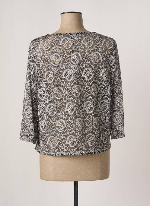 Gilet manches longues noir PAUSE CAFE pour femme